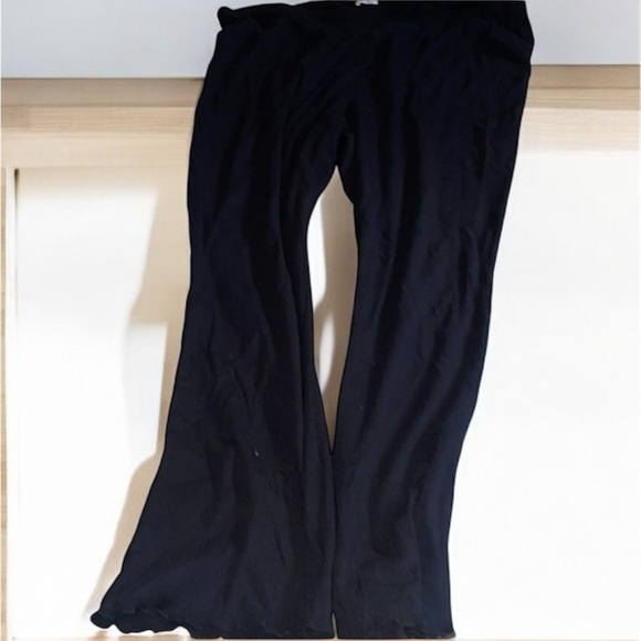 Cotton On Pants - Cotton on brand ribbed flare  legging black (243)